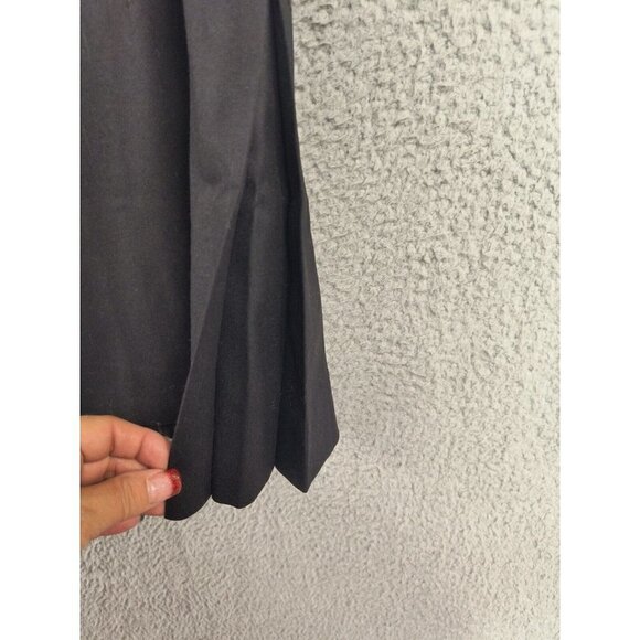 Akris Punto Wool Blend Knee Length A-line Midi Skirt Black Womens Size US Sz 6 - Picture 3 of 11